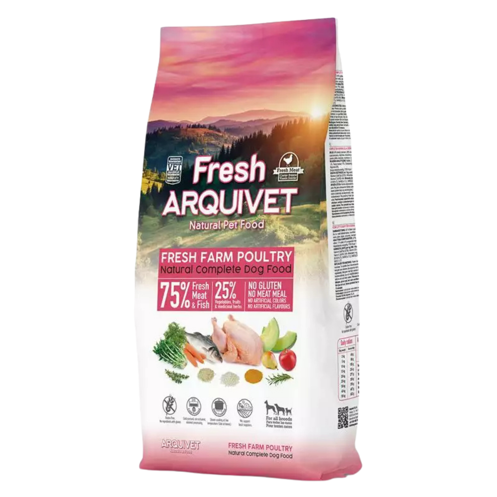 ARQUIVET FRESH Farm Poultry – półwilgotna karma dla psów, kurczak i ryba oceaniczna