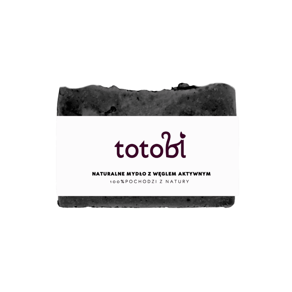 TOTOBI - Naturalne mydło z węglem aktywnym, głęboko oczyszczające dla psa i kota 90g