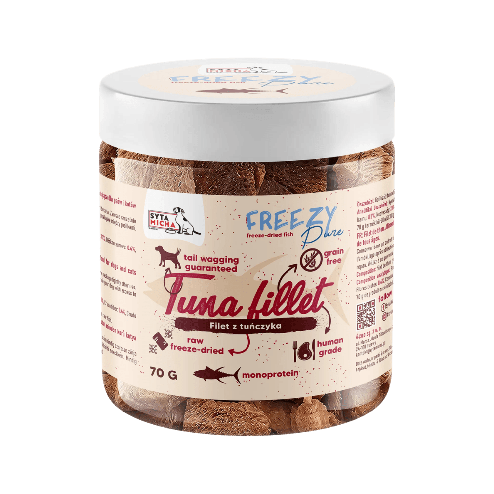 SYTA MICHA FREEZY Pure – 100% liofilizowany filet z tuńczyka 70g