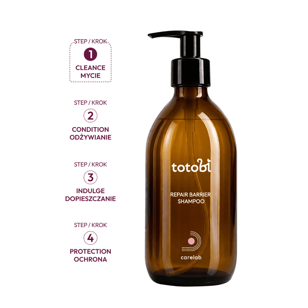 TOTOBI carelab Repair Barrier Shampoo - Głęboko regenerujący szampon wzmacniający naturalną barierę ochronną skóry psa i kota 250ml