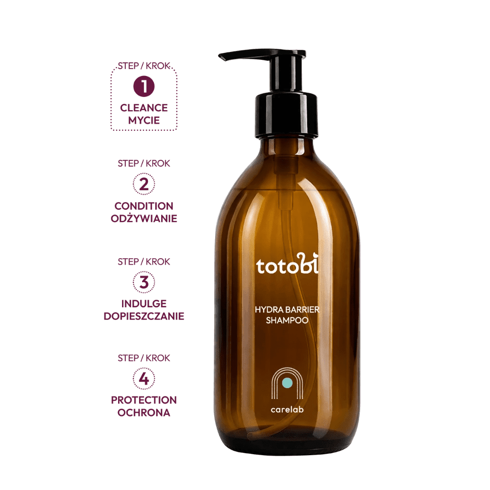 TOTOBI carelab Hydra Barrier Shampoo - Intensywnie nawilżający szampon wzmacniający naturalną barierę ochronną skóry psa i kota 250ml