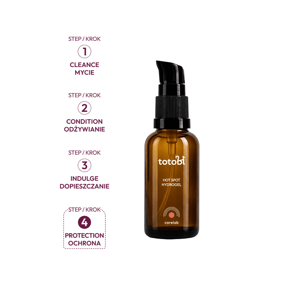 TOTOBI carelab Hot Spot Hydrogel - Łagodzący hydrożel na miejscowe podrażnienia skóry psa i kota 30ml