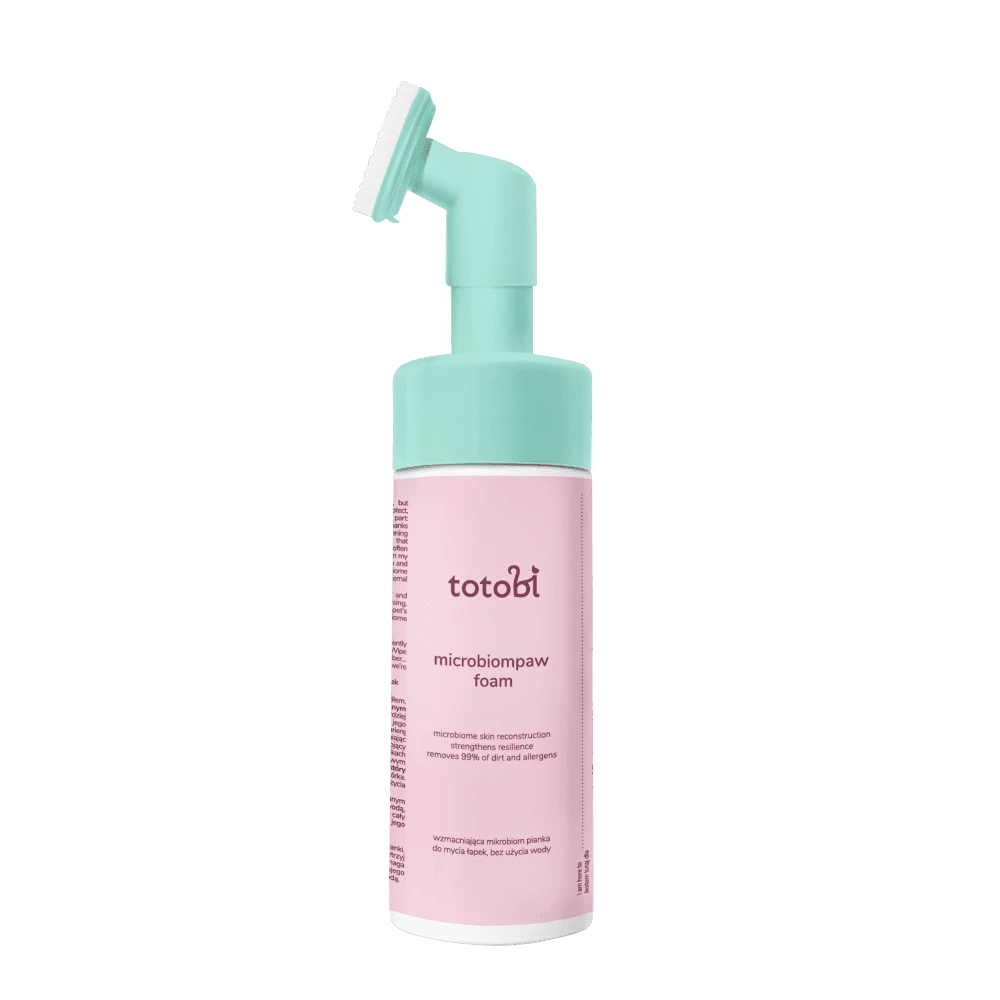 TOTOBI Microbiompaw Foam - Wzmacniająca mikrobiom pianka do mycia łapek dla psa i kota 200 ml