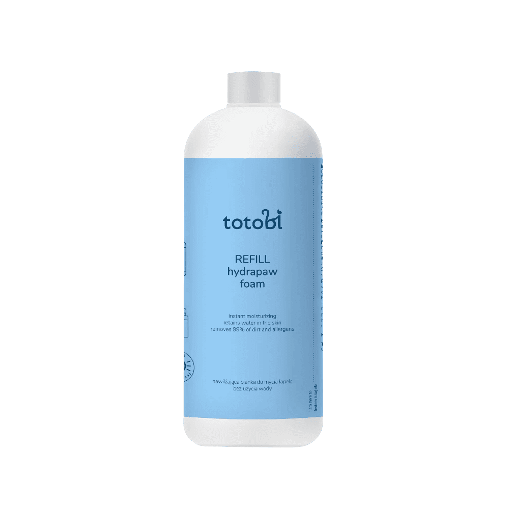 TOTOBI Refill Hydrapaw Foam - Nawilżająca pianka do mycia łapek psa i kota 500 ml