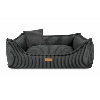 DENZOO Milano Dark Grey – Ortopedyczne legowisko, kanapa dla psa i kota, ciemnoszare - obrazek 1