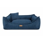 Kolor: DENZOO Milano Navy Blue – Ortopedyczne legowisko, kanapa dla psa i kota, granatowe