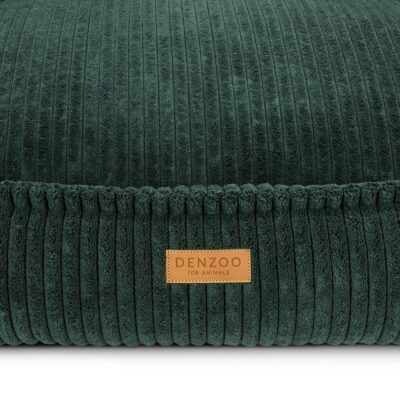 DENZOO Milano Bottle Green – Ortopedyczne legowisko, kanapa dla psa i kota, ciemnozielone - obrazek 4