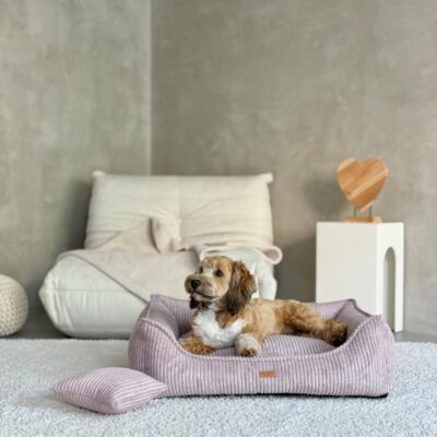 DENZOO Milano Rose – Ortopedyczne legowisko, kanapa dla psa i kota, różowe - obrazek 7