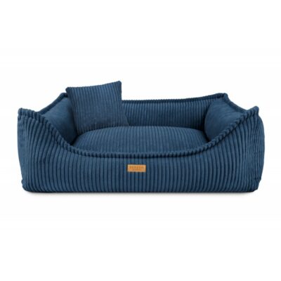 DENZOO Milano Navy Blue – Ortopedyczne legowisko, kanapa dla psa i kota, granatowe - obrazek 1