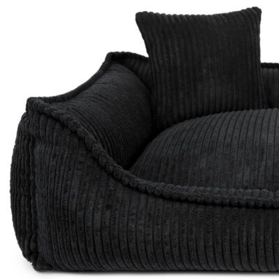 DENZOO Milano Black – Ortopedyczne legowisko, kanapa dla psa i kota, czarne - obrazek 3