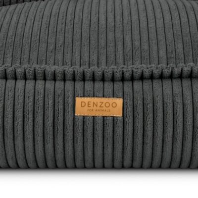 DENZOO Milano Dark Grey – Ortopedyczne legowisko, kanapa dla psa i kota, ciemnoszare - obrazek 4