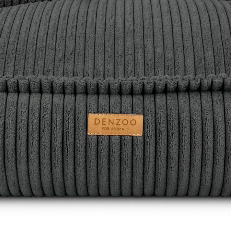 DENZOO Milano Dark Grey – Ortopedyczne legowisko, kanapa dla psa i kota, ciemnoszare