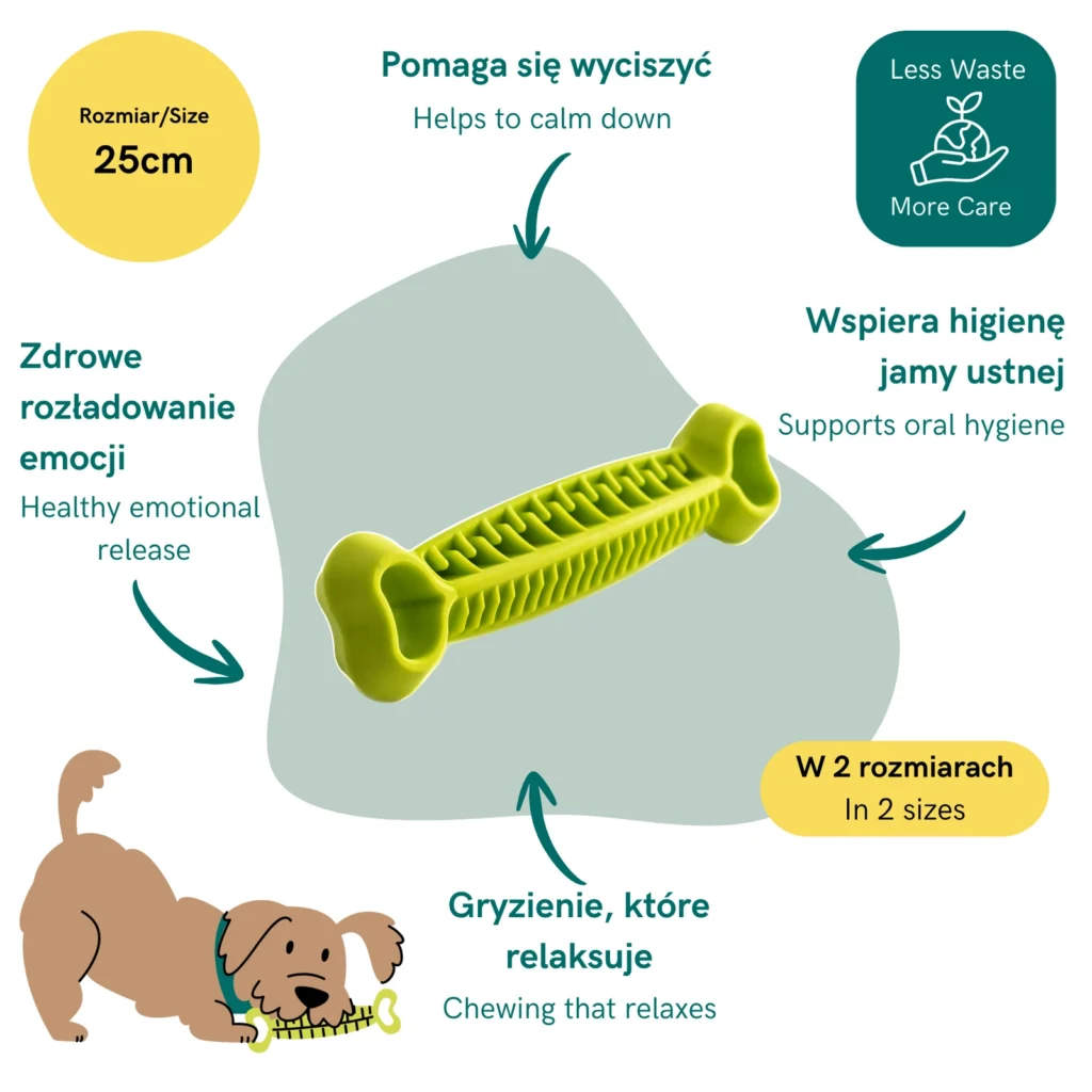 FIBOO Fiboone Dental Monster - Gryzak dla psa w kształcie kości 25cm