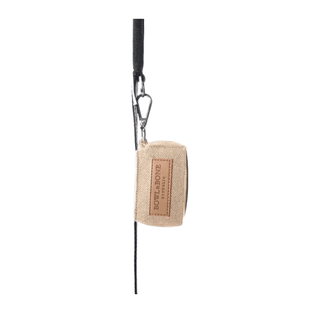 Bowl&Bone Republic Mini - Etui na woreczki dla psa, beżowe