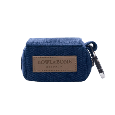 Bowl&Bone Republic Mini - Etui na woreczki dla psa, granatowe - obrazek 1