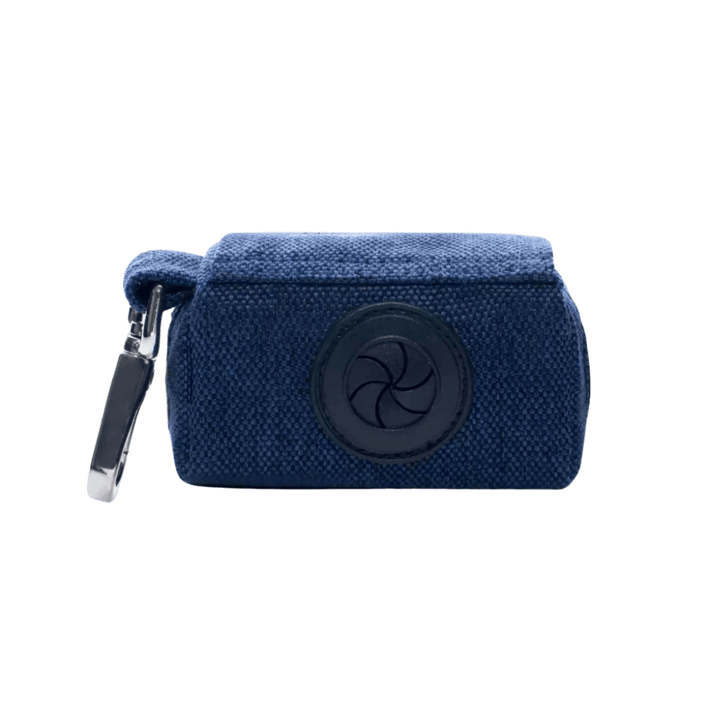 Bowl&Bone Republic Mini - Etui na woreczki dla psa, granatowe