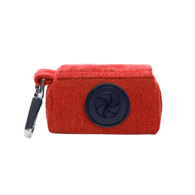 Bowl&Bone Republic Mini - Etui na woreczki dla psa, czerwone - obrazek 2
