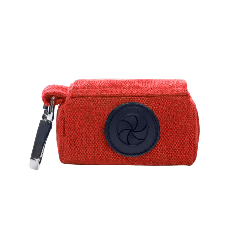 Bowl&Bone Republic Mini - Etui na woreczki dla psa, czerwone