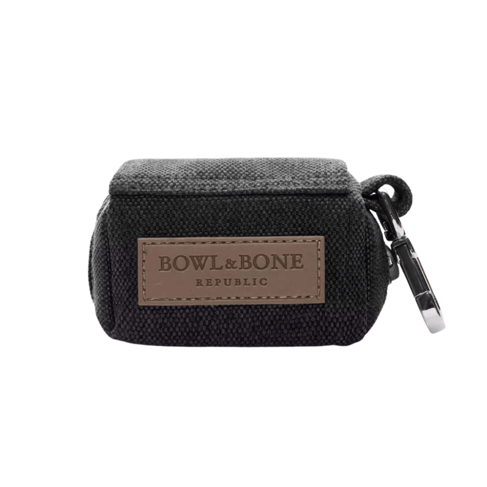 Bowl&Bone Republic Mini - Etui na woreczki dla psa, grafitowe