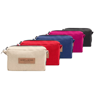 Bowl&Bone Republic Midi - Saszetka spacerowa na przysmaki i woreczki dla psa, różowa - obrazek 5