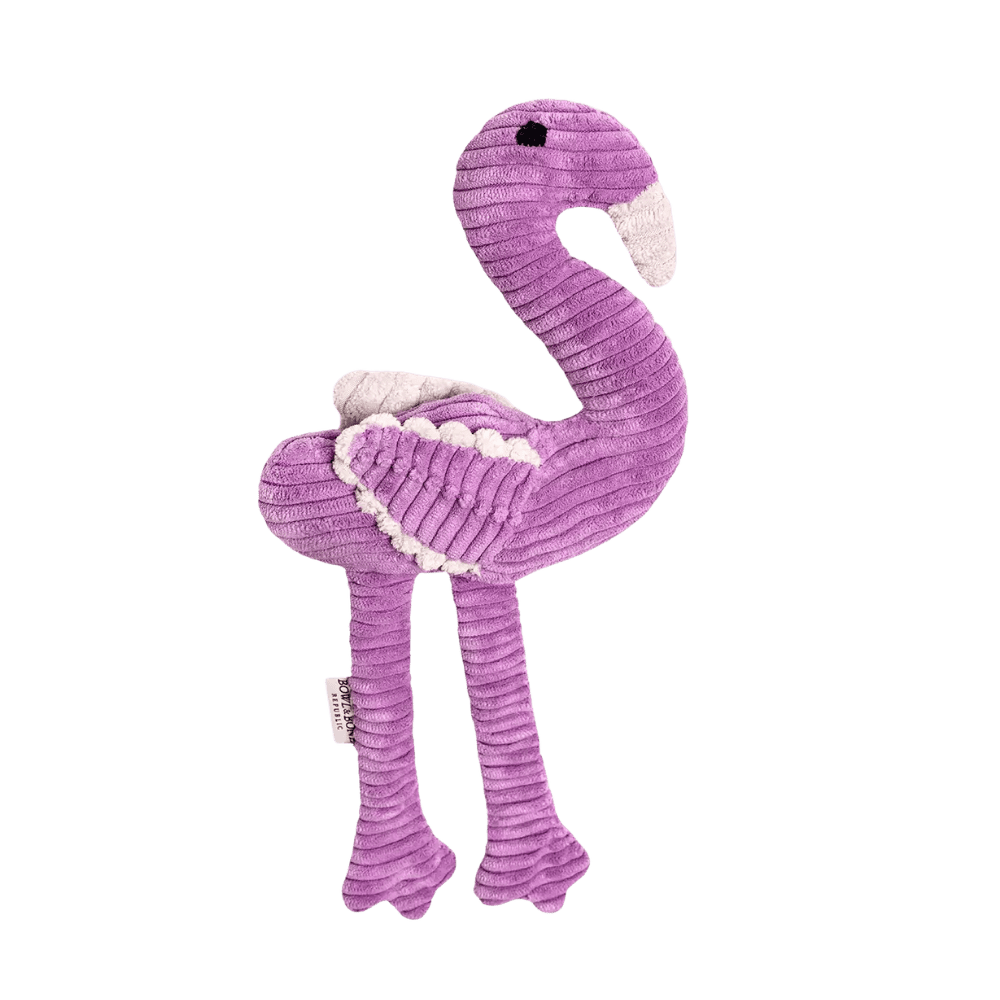 Bowl&Bone Republic Flamingo - Szeleszcząca maskotka dla psa, różowy flaming