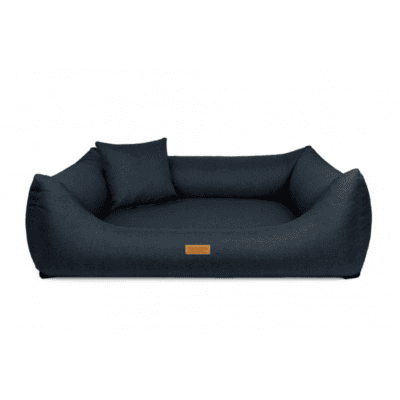 DENZOO Modena Navy Blue – Legowisko z materacem ortopedycznym, kanapa dla psa i kota, granatowe - obrazek 1