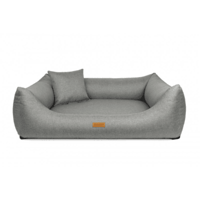 DENZOO Modena Light Grey – Legowisko z materacem ortopedycznym, kanapa dla psa i kota, jasnoszare - obrazek 1