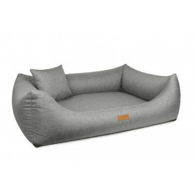 DENZOO Modena Light Grey – Legowisko z materacem ortopedycznym, kanapa dla psa i kota, jasnoszare - obrazek 3