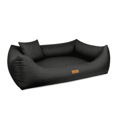 DENZOO Modena Dark Grey – Legowisko z materacem ortopedycznym, kanapa dla psa i kota, ciemnoszare - obrazek 3