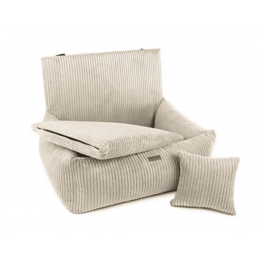 DENZOO Milano Beige – Fotelik samochodowy dla psa, beżowy