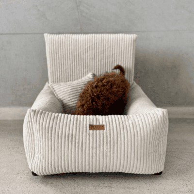 DENZOO Milano Beige – Fotelik samochodowy dla psa, beżowy - obrazek 5
