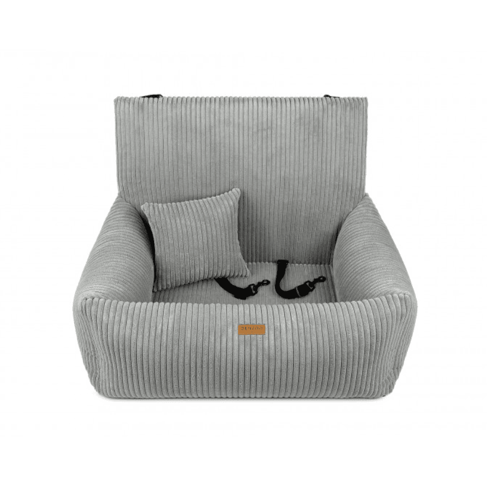 DENZOO Milano Grey – Fotelik samochodowy dla psa, szary