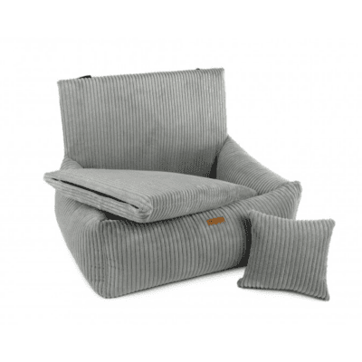DENZOO Milano Grey – Fotelik samochodowy dla psa, szary - obrazek 2