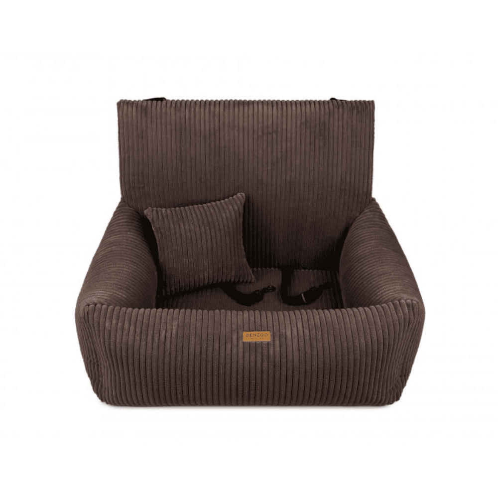 DENZOO Milano Brown – Fotelik samochodowy dla psa, brązowy