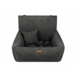 Kolor: DENZOO Milano Dark Grey – Fotelik samochodowy dla psa, ciemnoszary