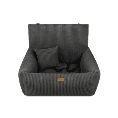 DENZOO Milano Dark Grey – Fotelik samochodowy dla psa, ciemnoszary - obrazek 1