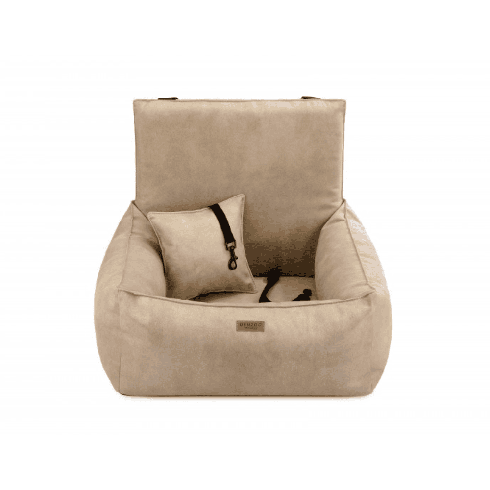 DENZOO Bergamo Beige – Fotelik samochodowy dla psa, beżowy
