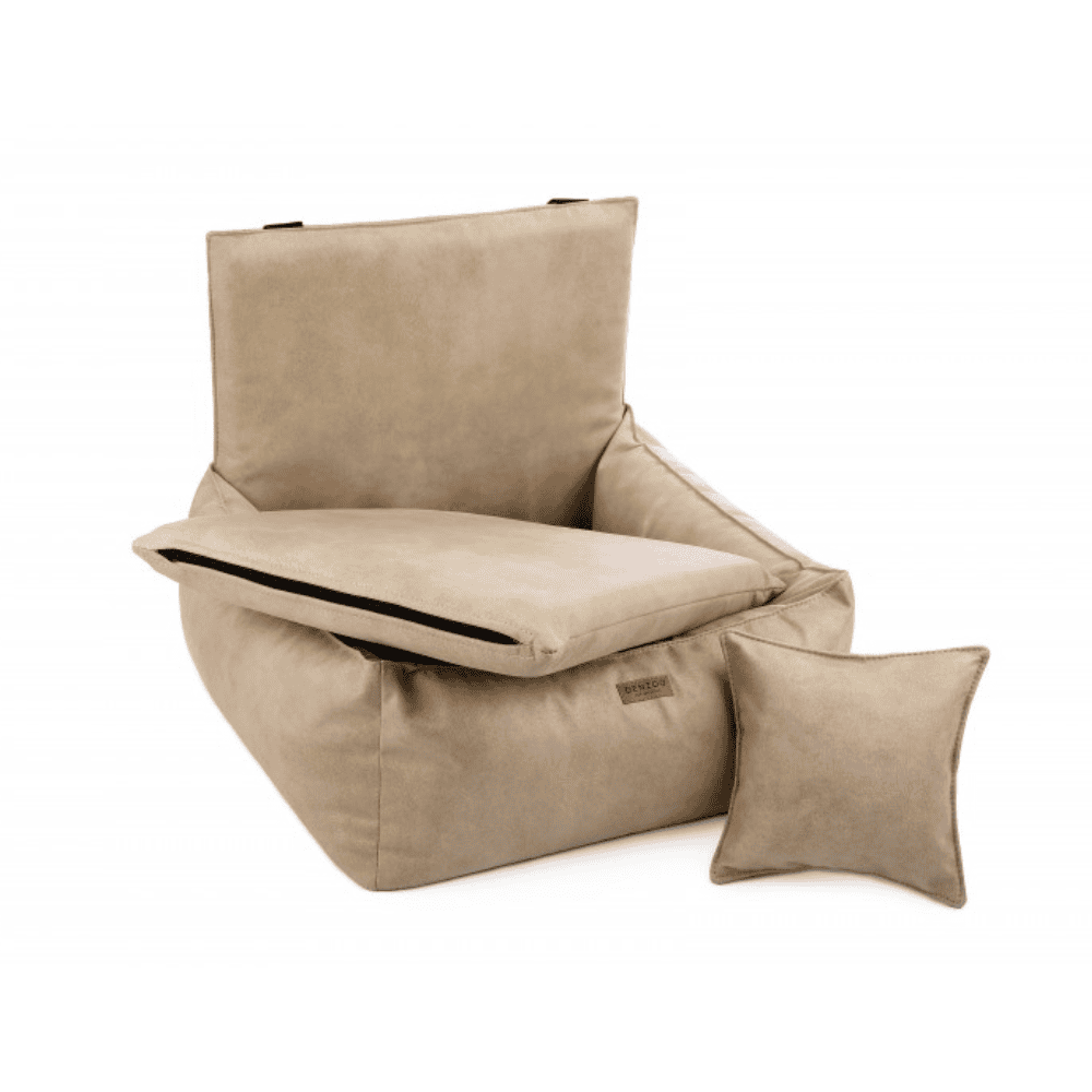 DENZOO Bergamo Beige – Fotelik samochodowy dla psa, beżowy