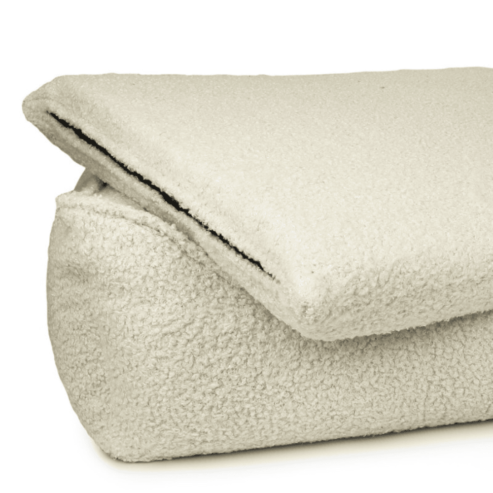 DENZOO Belluno Beige – Legowisko z materacem ortopedycznym, kanapa dla psa i kota, beżowe