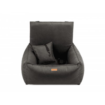 DENZOO Bergamo Dark Grey – Fotelik samochodowy dla psa, ciemnoszary - obrazek 1