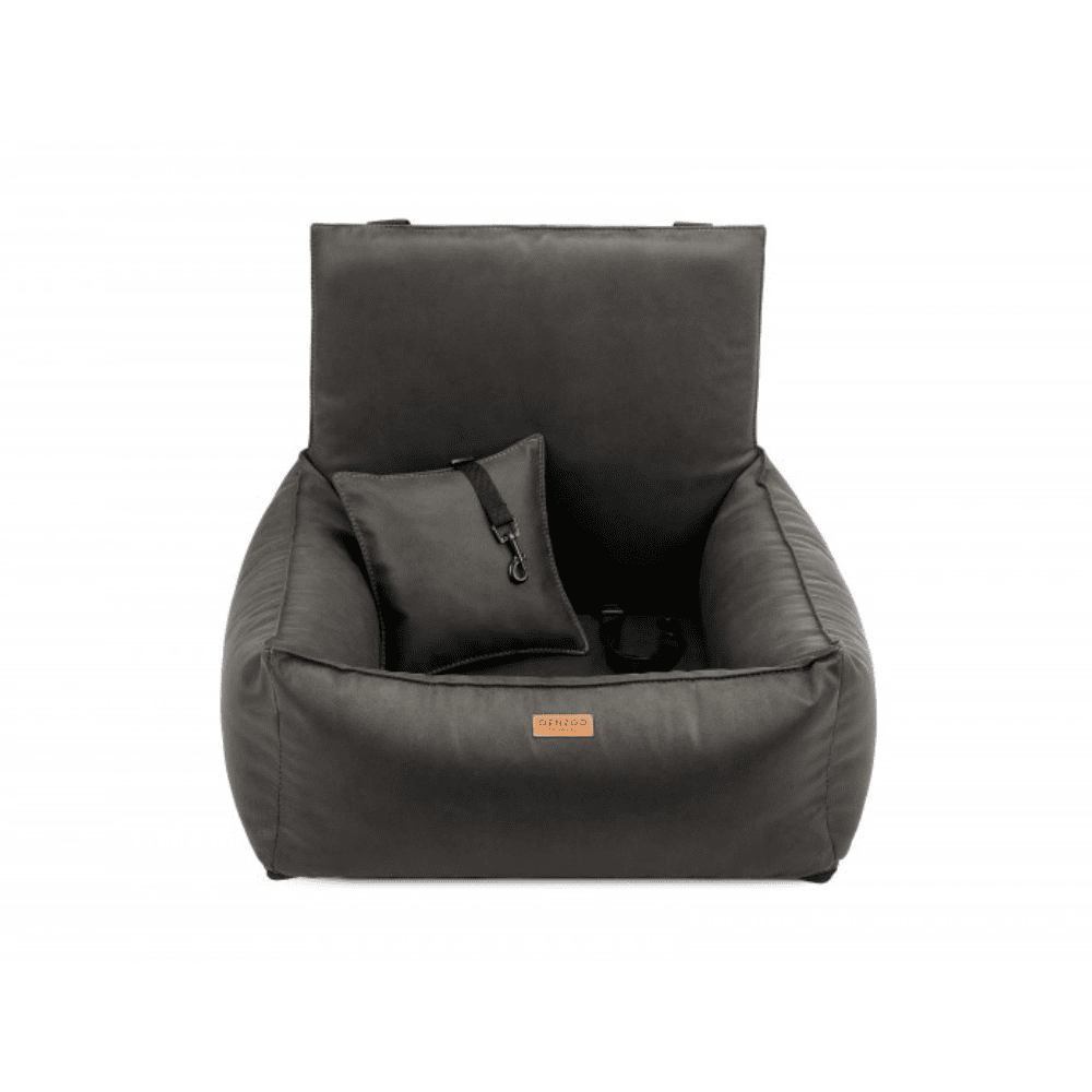 DENZOO Bergamo Dark Grey – Fotelik samochodowy dla psa, ciemnoszary