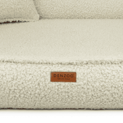 DENZOO Belluno Beige – Legowisko z materacem ortopedycznym, kanapa dla psa i kota, beżowe - obrazek 5