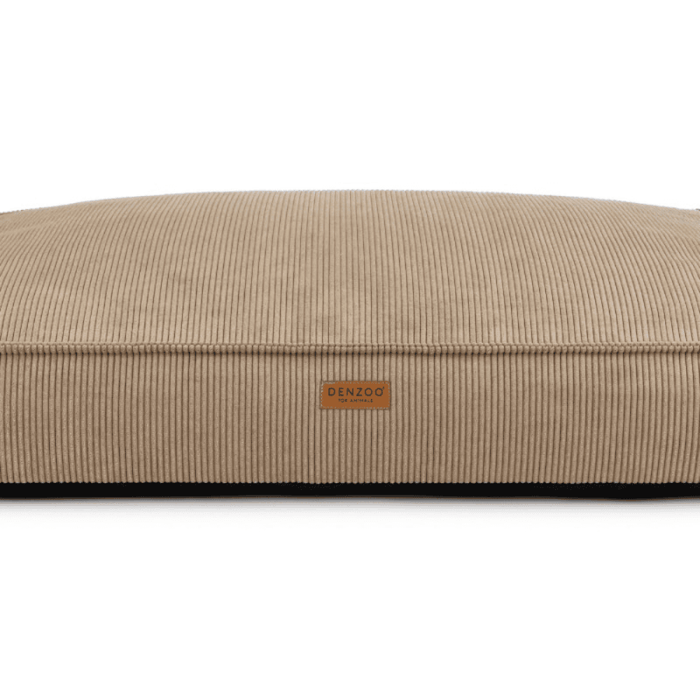 DENZOO Torino Dark Beige – Ortopedyczne legowisko, poducha dla psa i kota, ciemnobeżowe