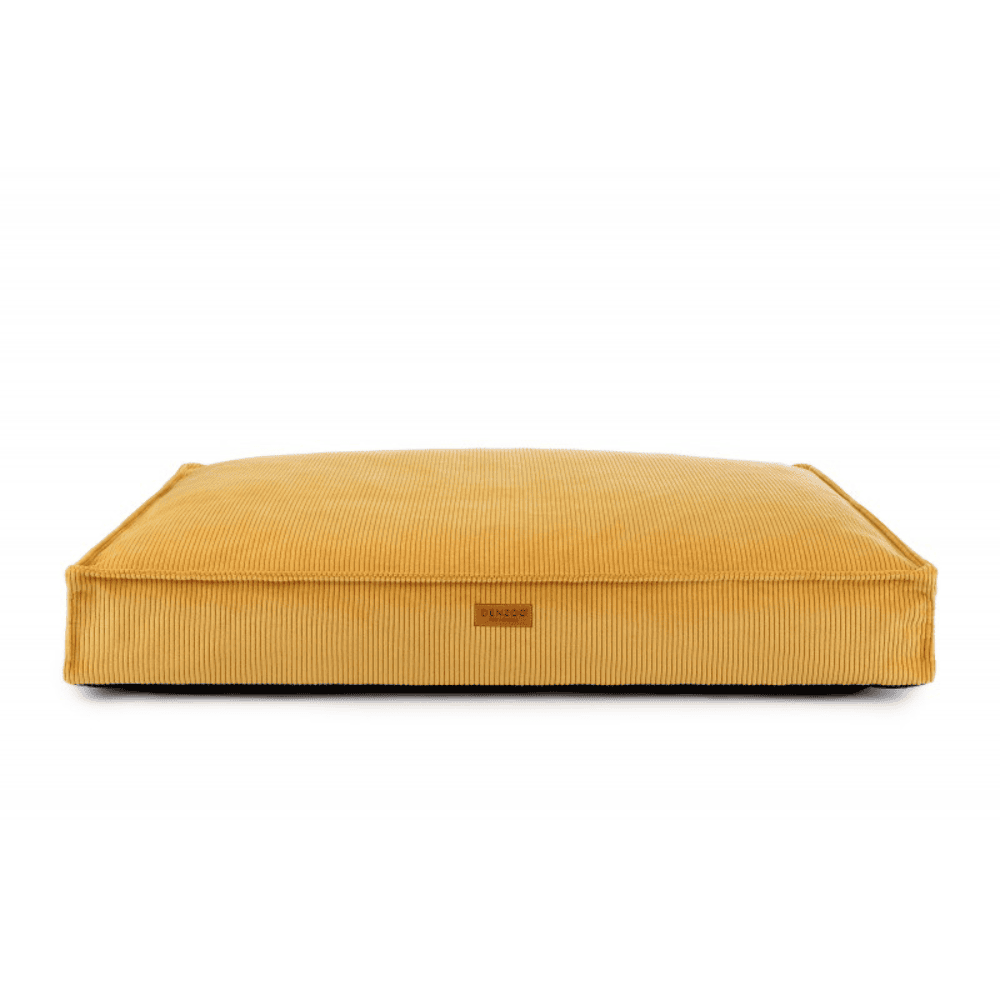DENZOO Torino Mustard – Ortopedyczne legowisko, poducha dla psa i kota, musztardowe