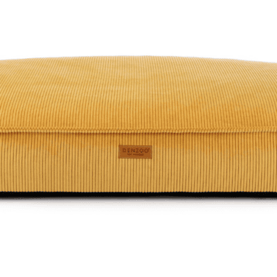 DENZOO Torino Mustard – Ortopedyczne legowisko, poducha dla psa i kota, musztardowe - obrazek 2