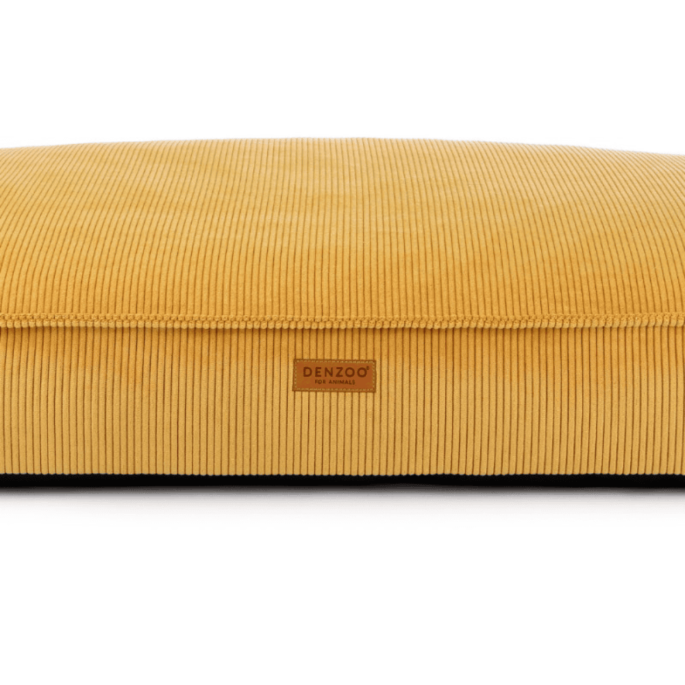 DENZOO Torino Mustard – Ortopedyczne legowisko, poducha dla psa i kota, musztardowe