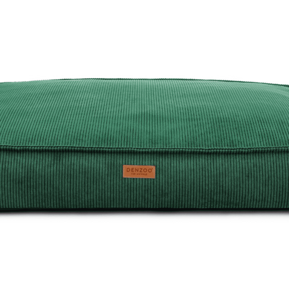 DENZOO Torino Bottle Green – Ortopedyczne legowisko, poducha dla psa i kota, ciemnozielone