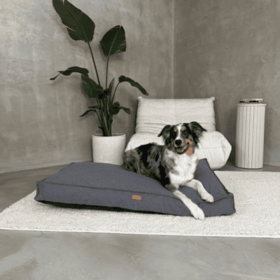 DENZOO Roma Dark Grey – Ortopedyczne legowisko, poducha dla psa i kota, ciemnoszare - obrazek 3