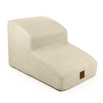 DENZOO Milano Beige – Dwustopniowe schodki dla psa i kota, beżowe - obrazek 1