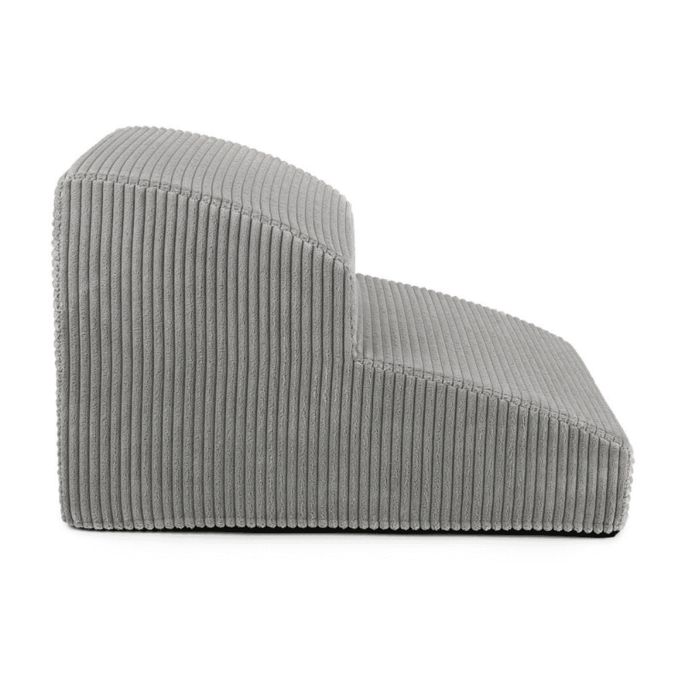 DENZOO Milano Grey – Dwustopniowe schodki dla psa i kota, szare